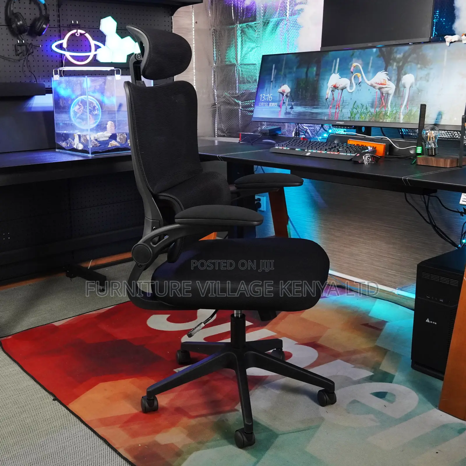 Ergonomic Adjustable Height Mesh Computer Chair
