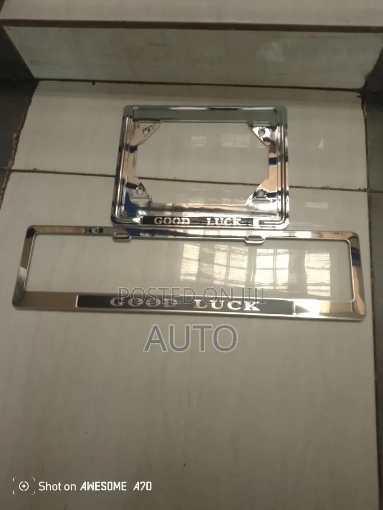 Goodluck Chrome Plate Holders | Premium Universal Number Plate Frames