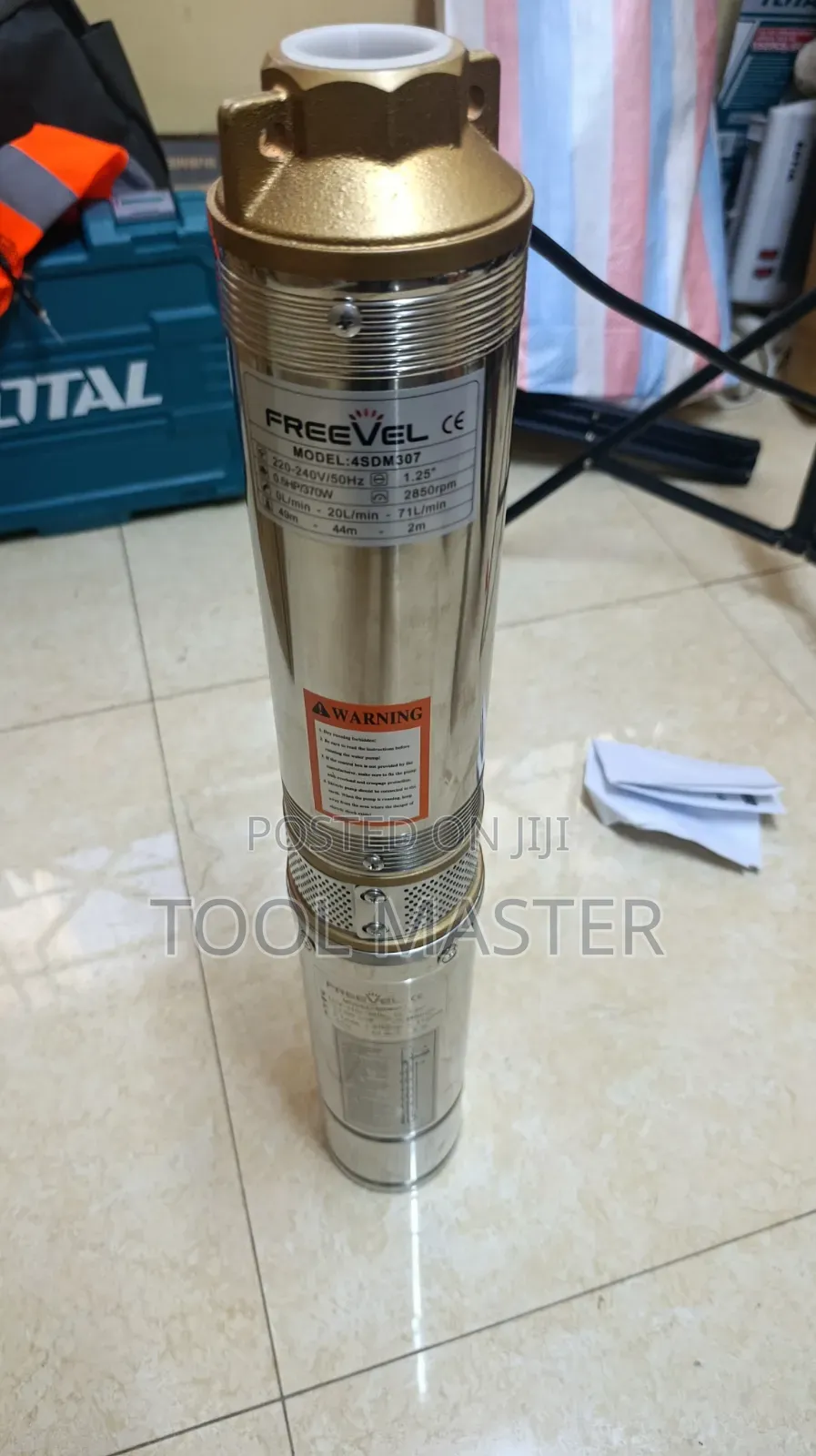 Feevel 0.5hp Deepweel Submersible Pump/40m Head Electric Pump