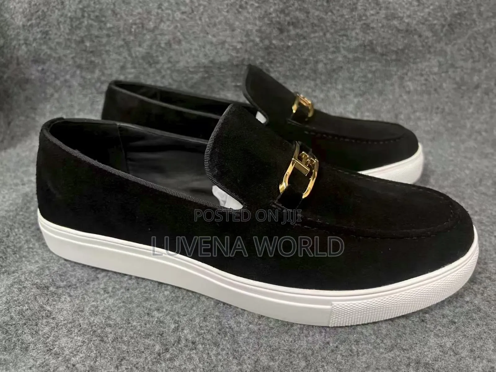 Black Leather Clarks
