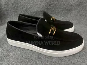 Black Leather Clarks
