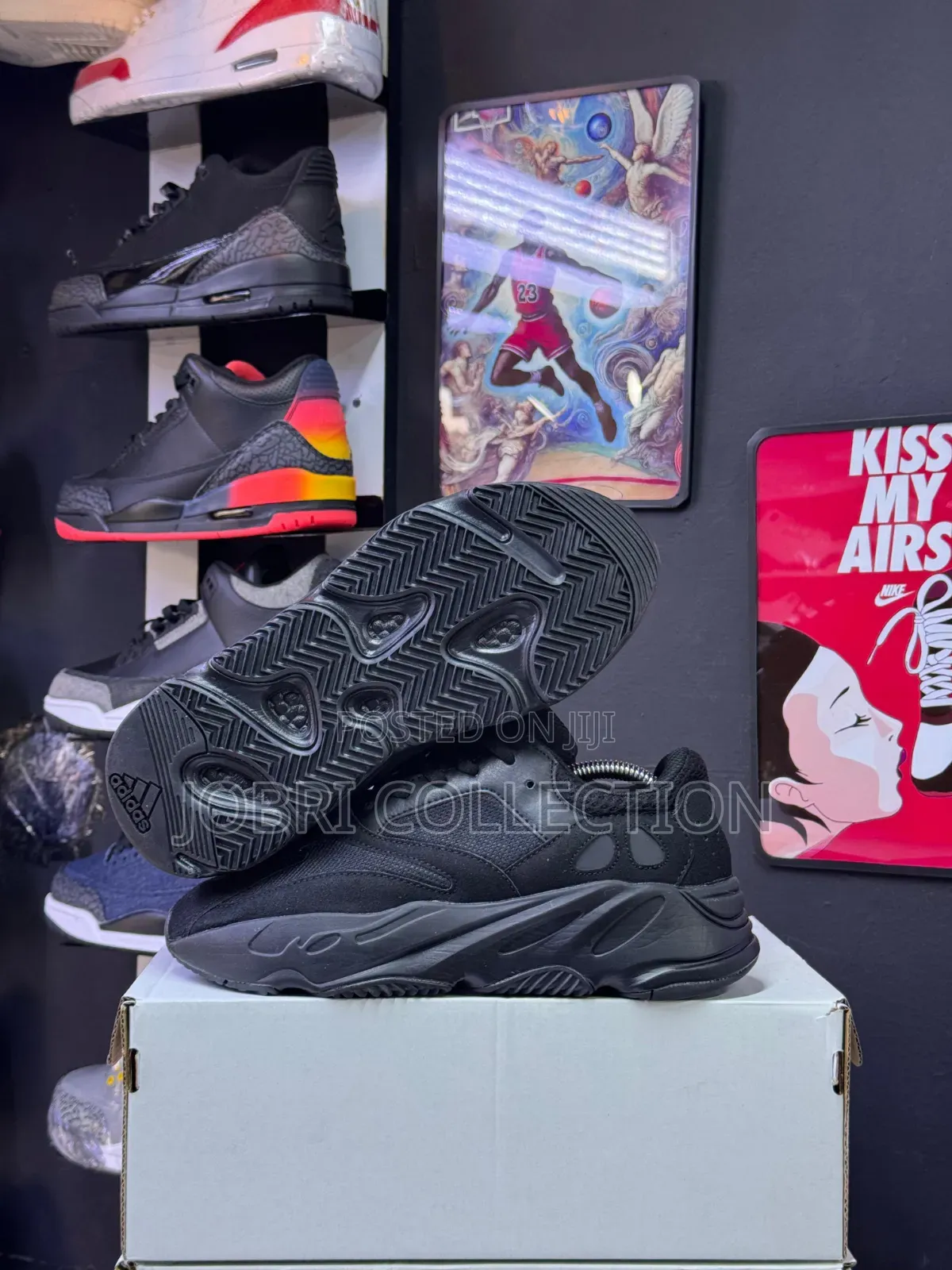 Black Adidas Yeezy Boost 700 Sneakers