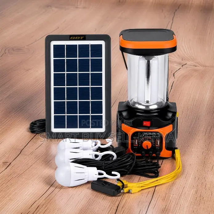 Dat-at 9016b Lithium Battery Home Solar Lighting Kit With Fm Radio