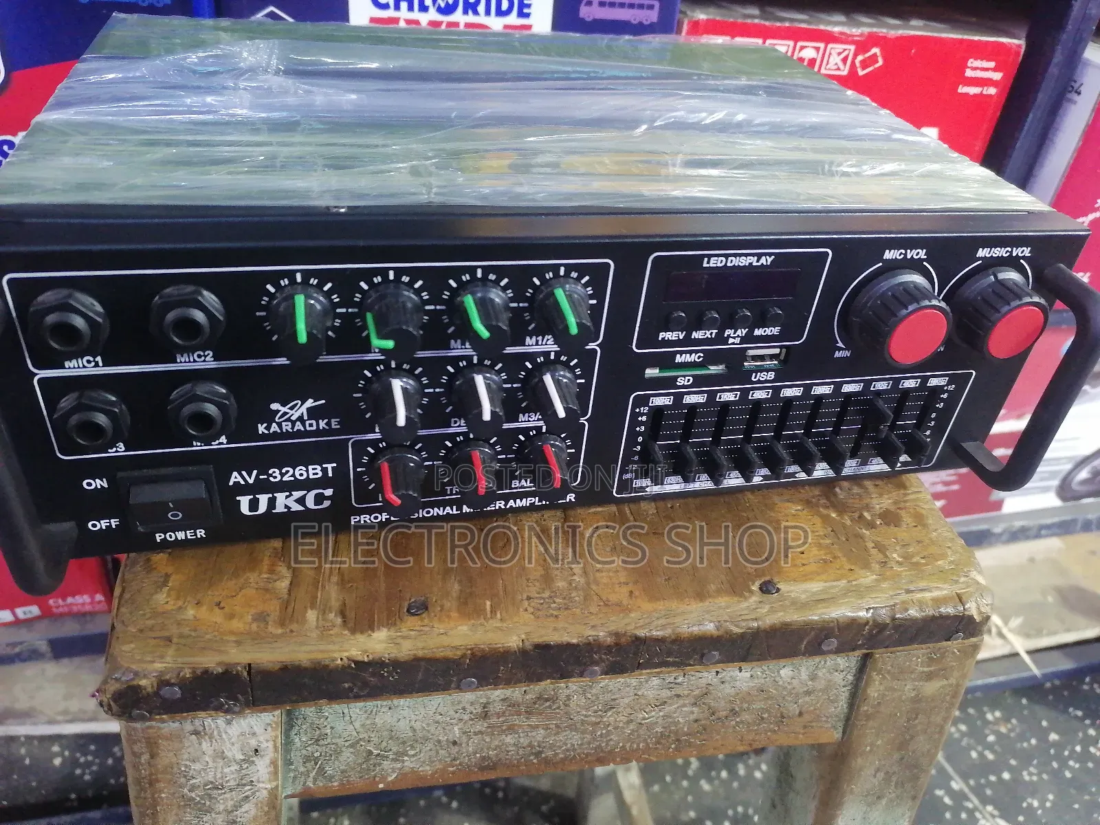 Ukc Av -326usb Microphone ,Usb,Bt, and Aux Powered Amplifier