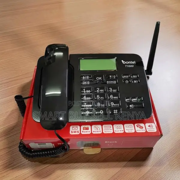 Seamless Connectivity Bontel T1000 Dual Sim Gsm Landline Desktop Phone