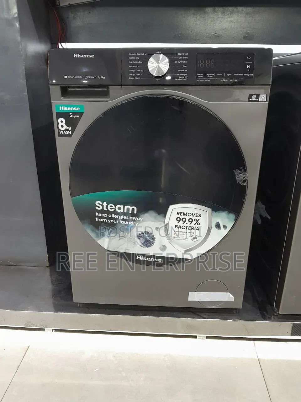 Hisense **Washing Machine Front Load Wash and Dry 8/5