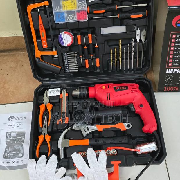 117pcs Edon Tools Set 1000w Electric Drill Set