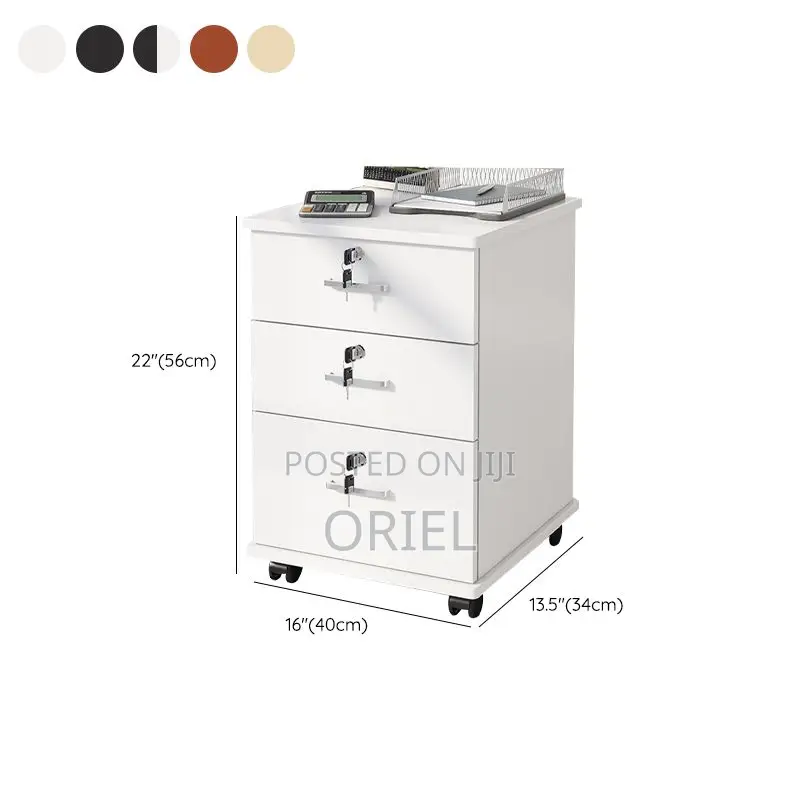 3-Drawer Office Cabinet : Home Office Filing Cabinet