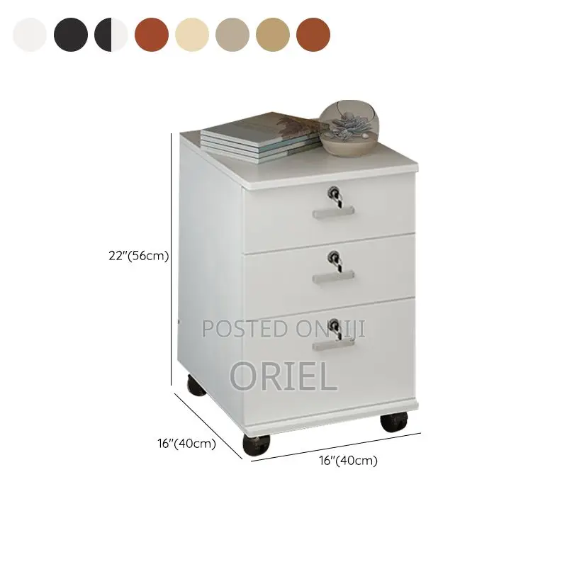 3-Drawer Office Cabinet : Home Office Filing Cabinet