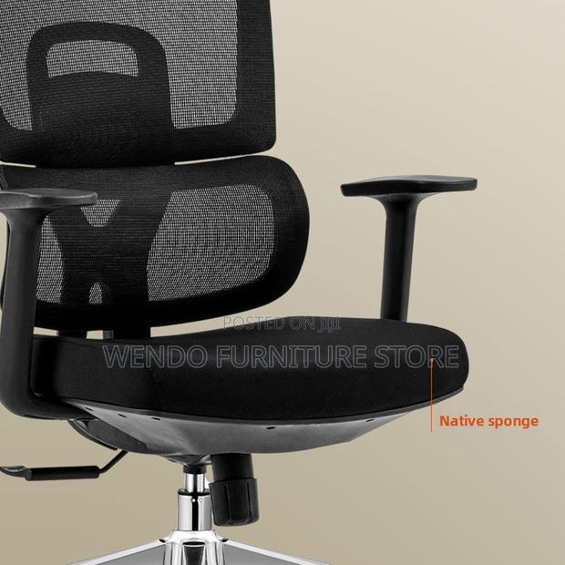 Office Chair : Black High-Back Ergonomic Mesh Office Chair - thumbnail 5