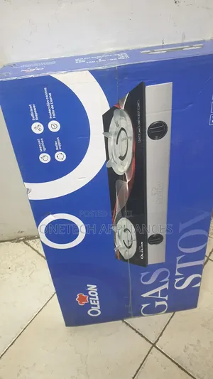 Olelon 2-Burner Tempered Glass Tabletop Gas Stove