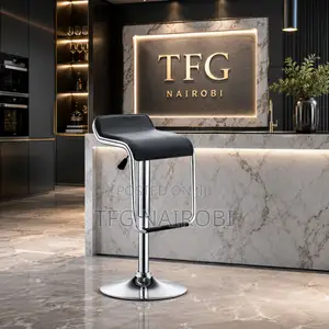Jb200-1 Black Bar Stool With Chrome Base | Black Bar Stool in Nairobi