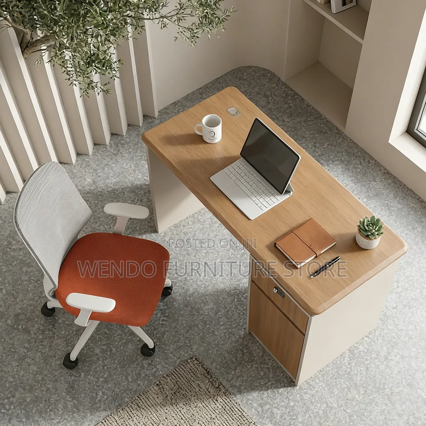 Office Desk : Modern 1.4-Meter Imported Executive Office Desk