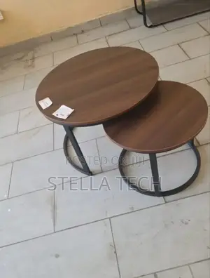 Wooden Nesting Coffee Table Marble Effect (Mdf)