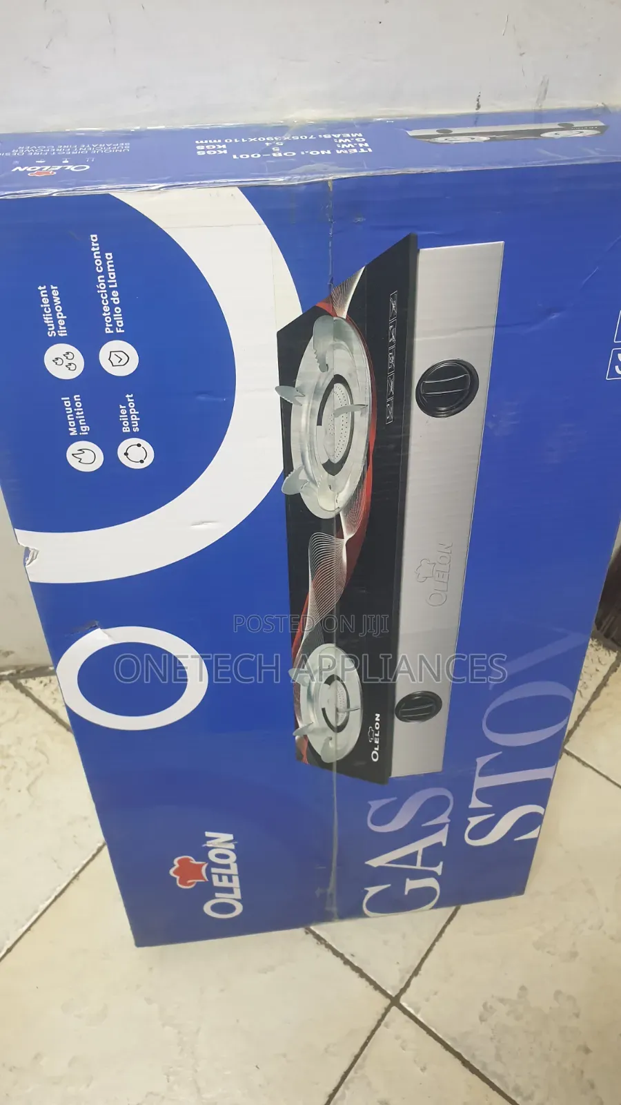 Olelon Double Burner Glasstop Cooker