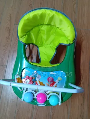 3-in-1 Baby Walker Green Adjustable Height