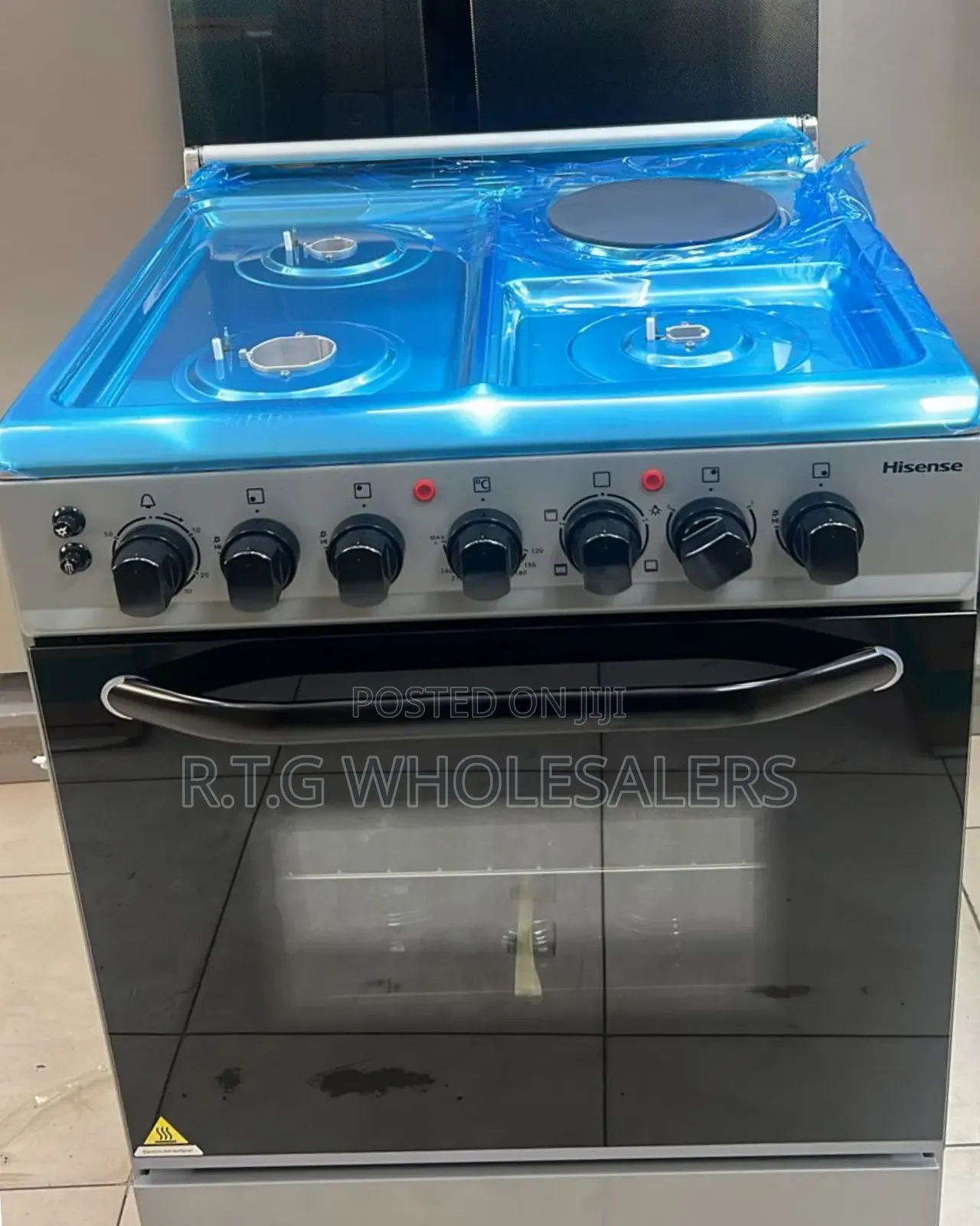 Hisense 60x60 Free Standing Cooker 3 Gas + 1 Electric