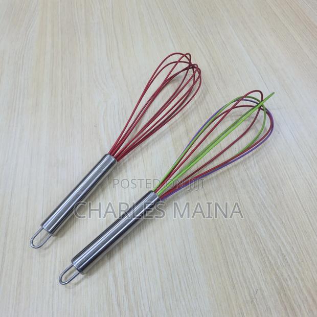 *Silicone Stainless Steel Whisk - main view
