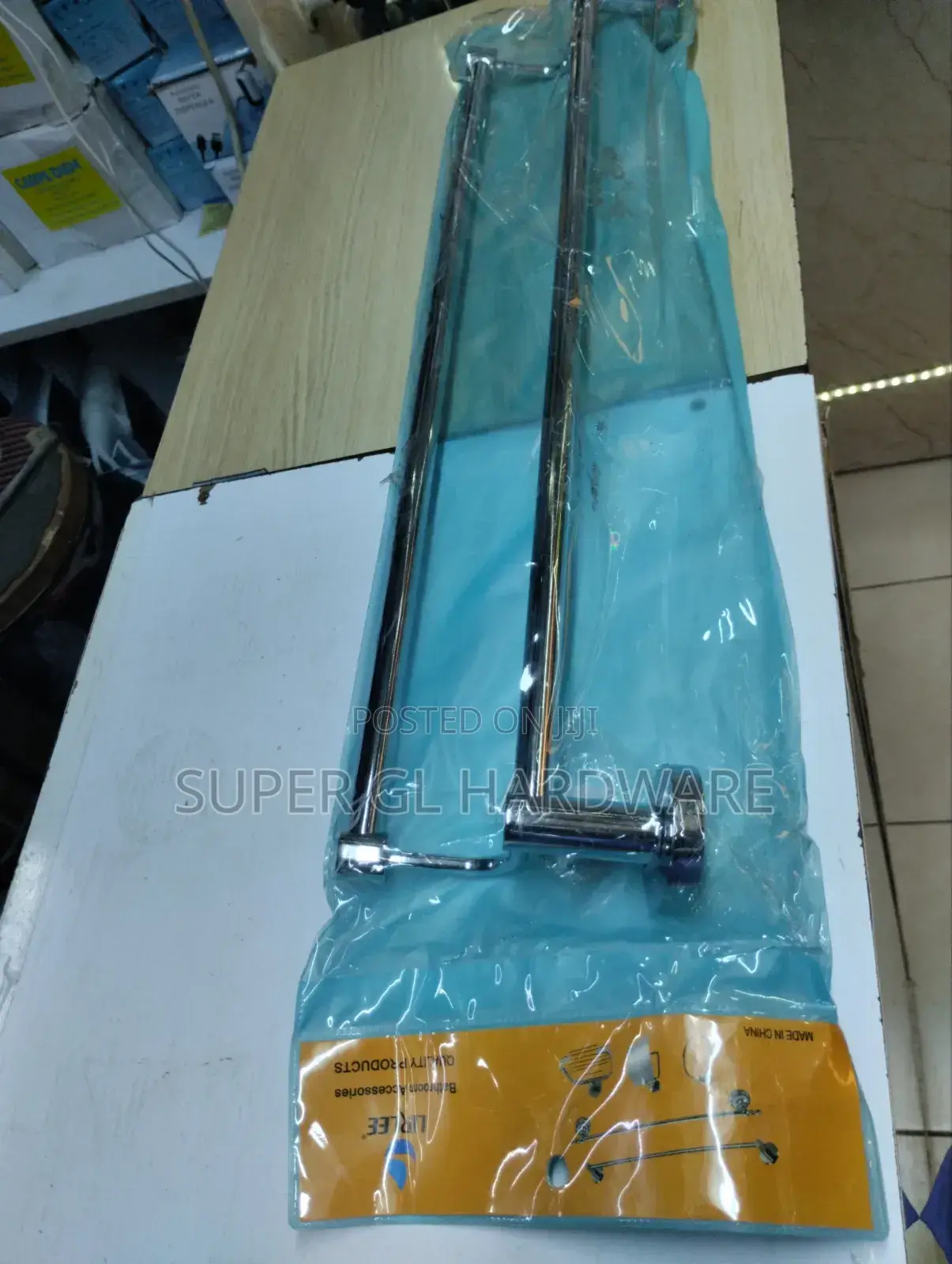 Double Silver Towel Holder