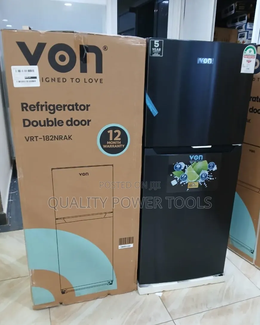 Von VRT-182nrak Double Door Refrigerator.