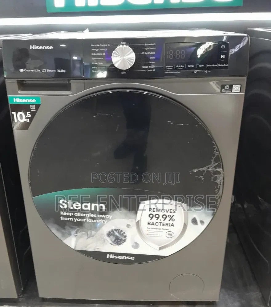 10/5kg Wash and Spin Hisense Washing Machine Front Load Wash $ Spin