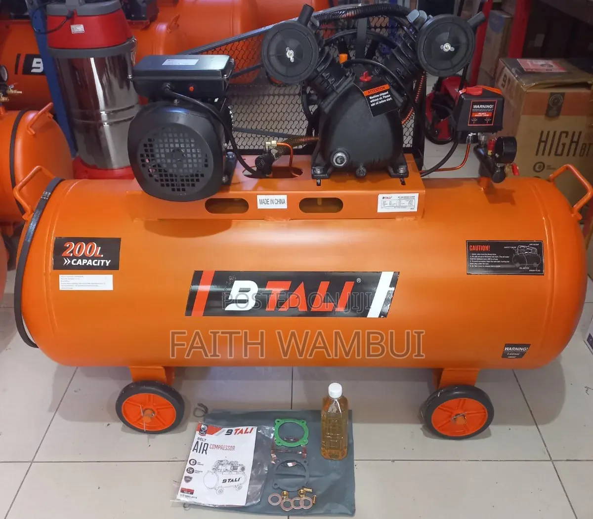 Original New Arrival 200 Litres B Tali Air Compressor