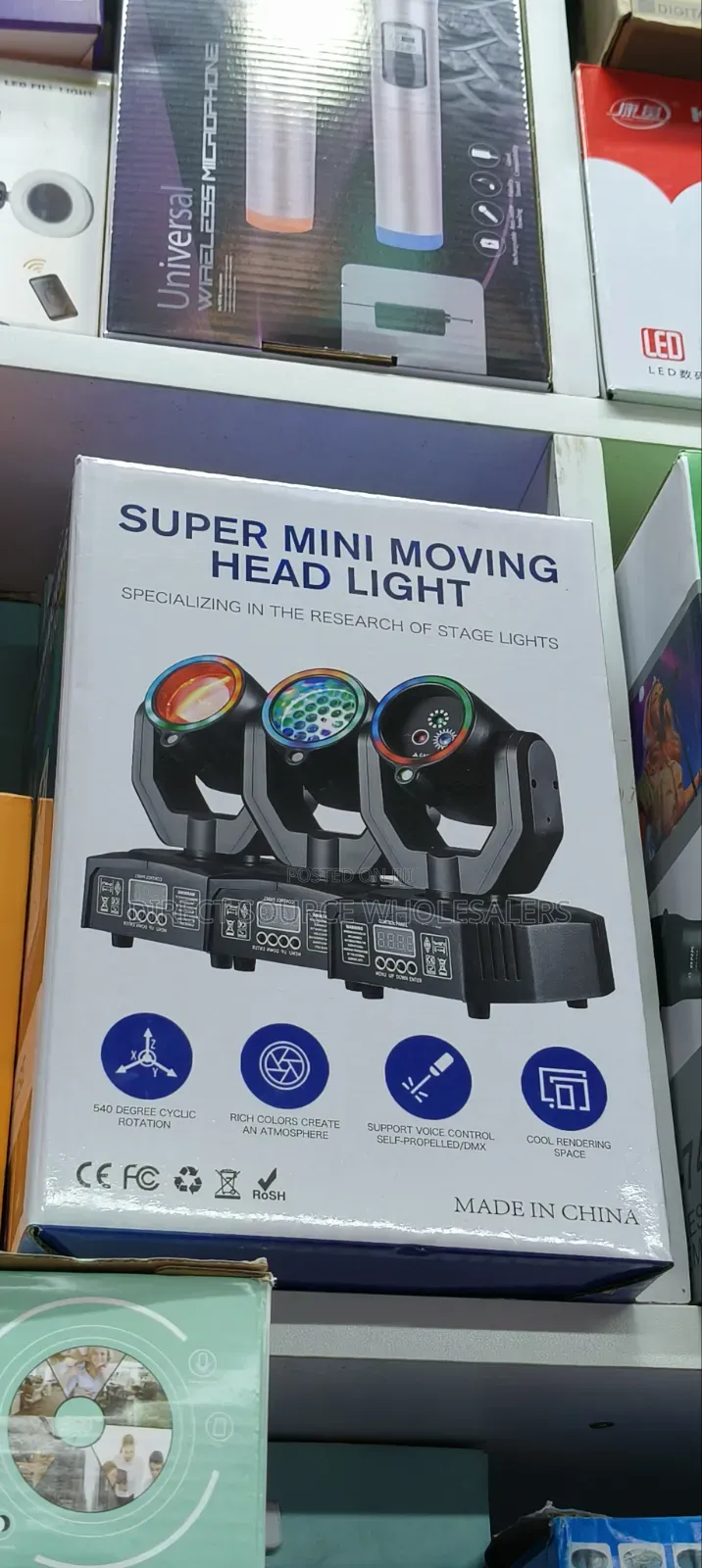 Mini Led Moving Head Stage Lights for Parties and Events