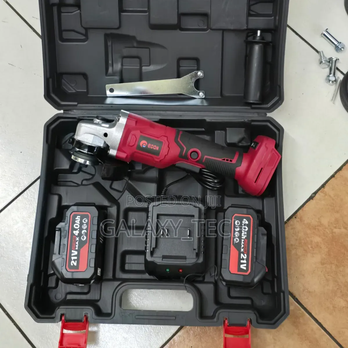 Edon 21v 4.5" Cordless Angle Grinders (2pcs Battery)