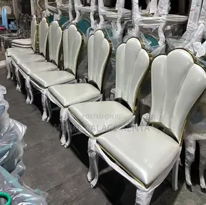 Dining Chair: High End Gold Stainless Steel Banquet Dining Chair