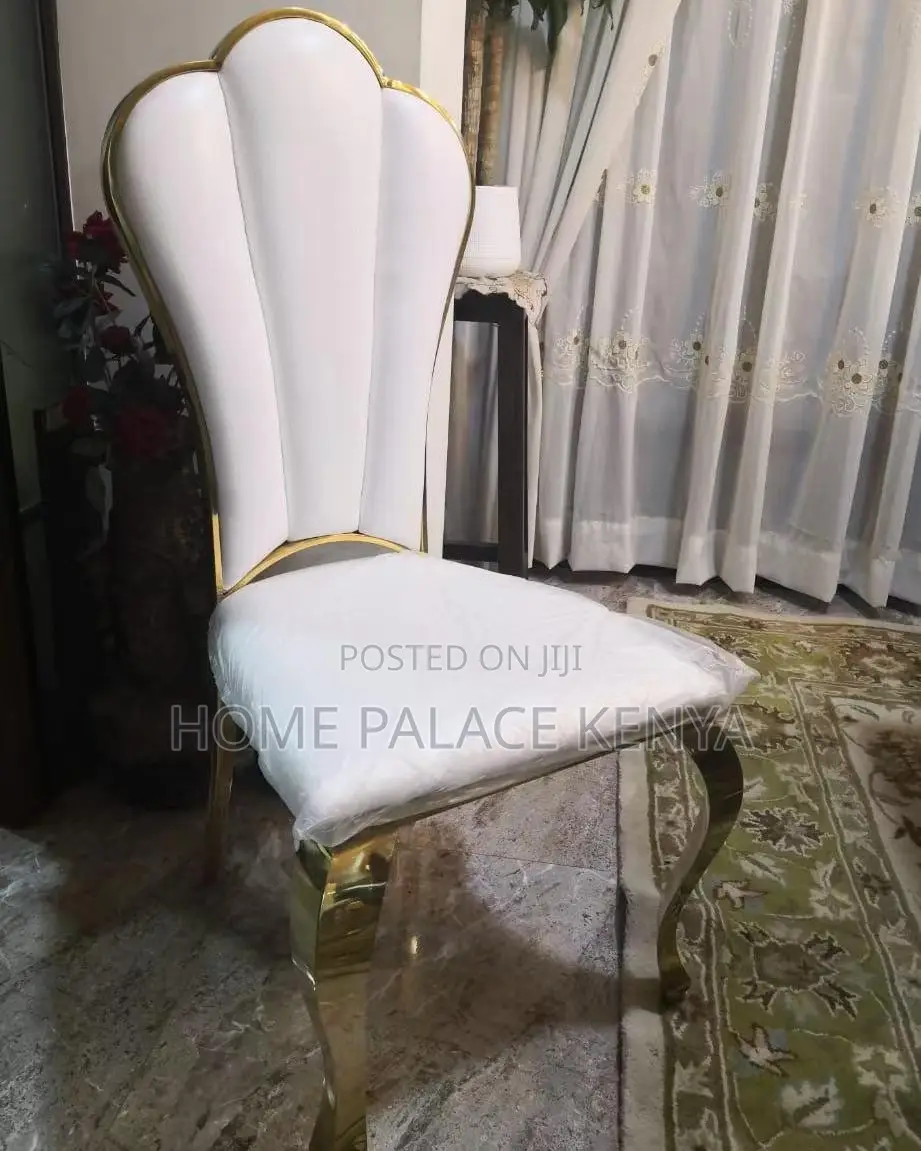 Dining Chair: High End Gold Stainless Steel Banquet Dining Chair