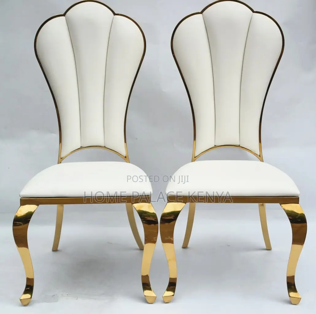 Dining Chair: High End Gold Stainless Steel Banquet Dining Chair