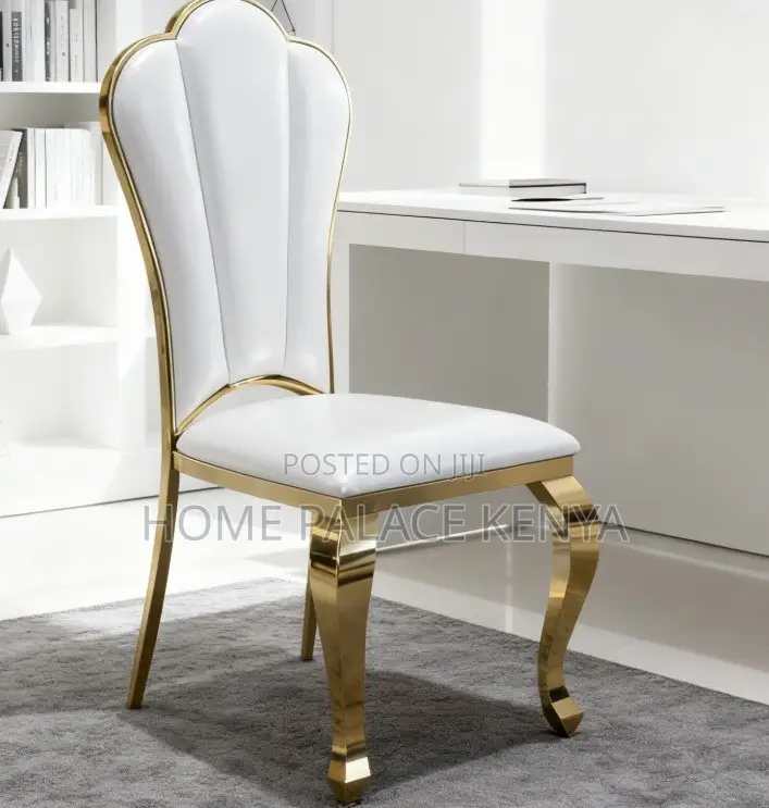 Dining Chair: High End Gold Stainless Steel Banquet Dining Chair