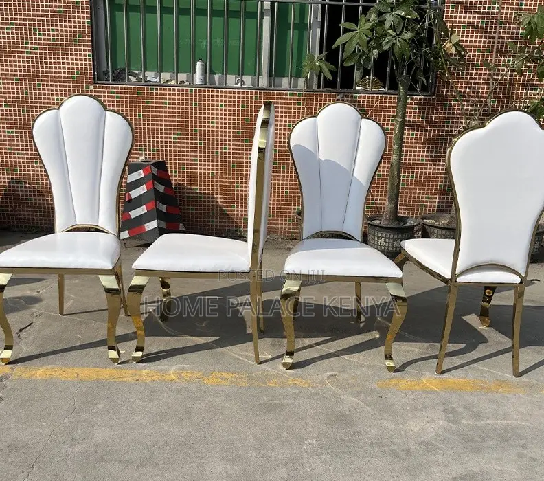 Dining Chair: High End Gold Stainless Steel Banquet Dining Chair