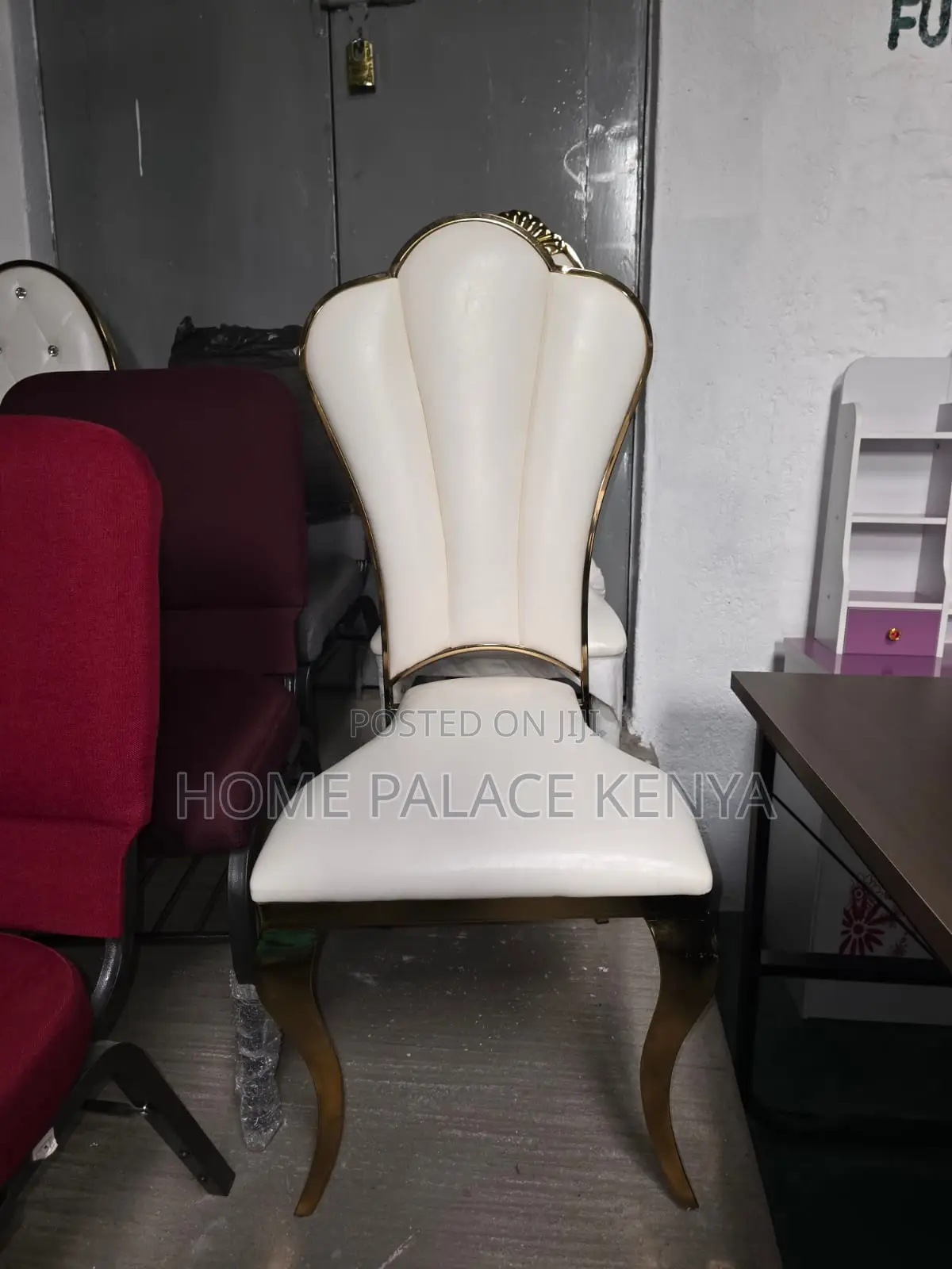 Dining Chair: High End Gold Stainless Steel Banquet Dining Chair