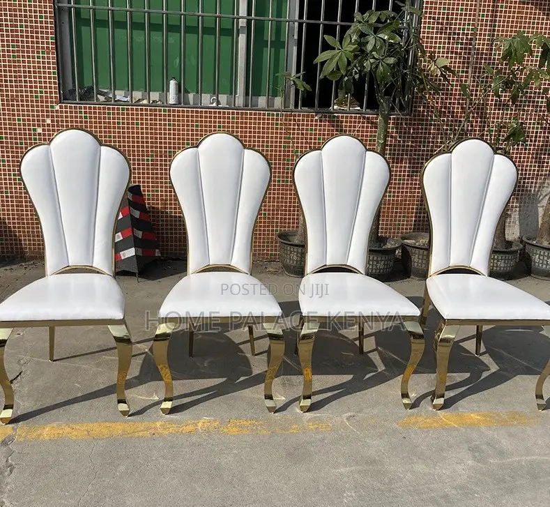 Dining Chair: High End Gold Stainless Steel Banquet Dining Chair