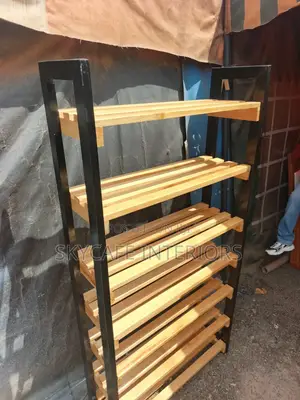 Modern Shoerack (Wood+Iron)