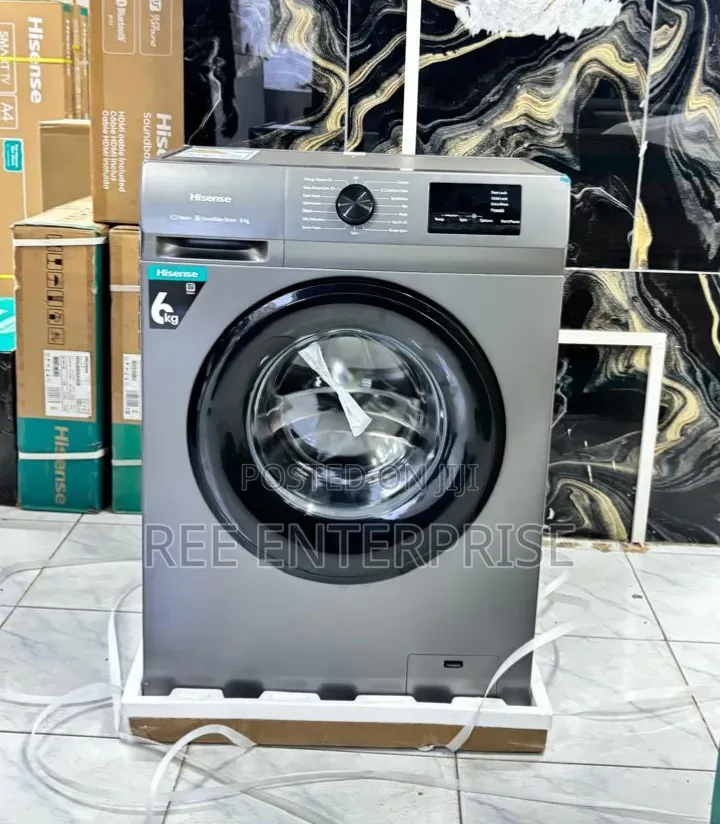 6kg **Hisense Front Load 6kg Wash and Spin Available