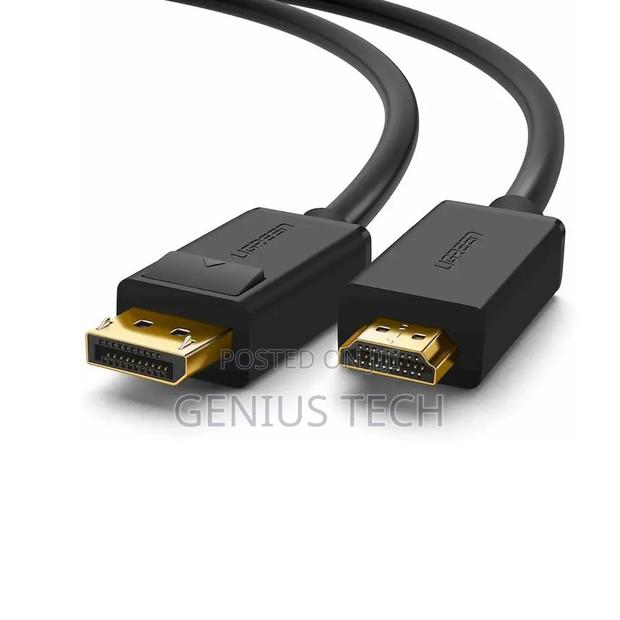 Ugreen Dp Male to Hdmi Male Cable 1m (Black) – Dp101 / Ug-10238