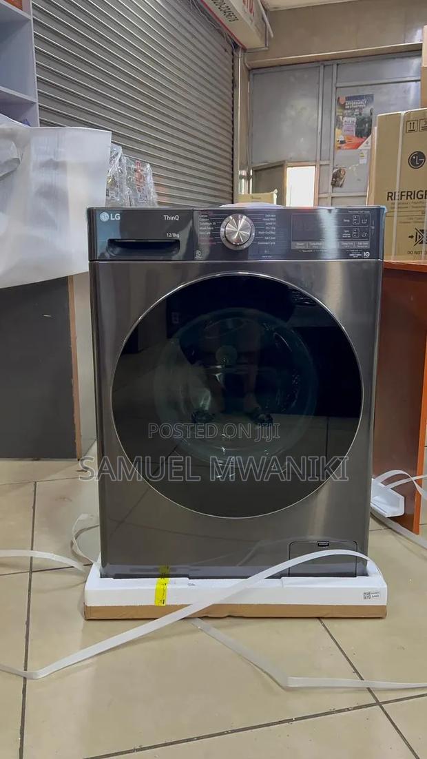 Lg 12/8kg Front Load Washer Dryer Full Automatic With Dd Motor - Black