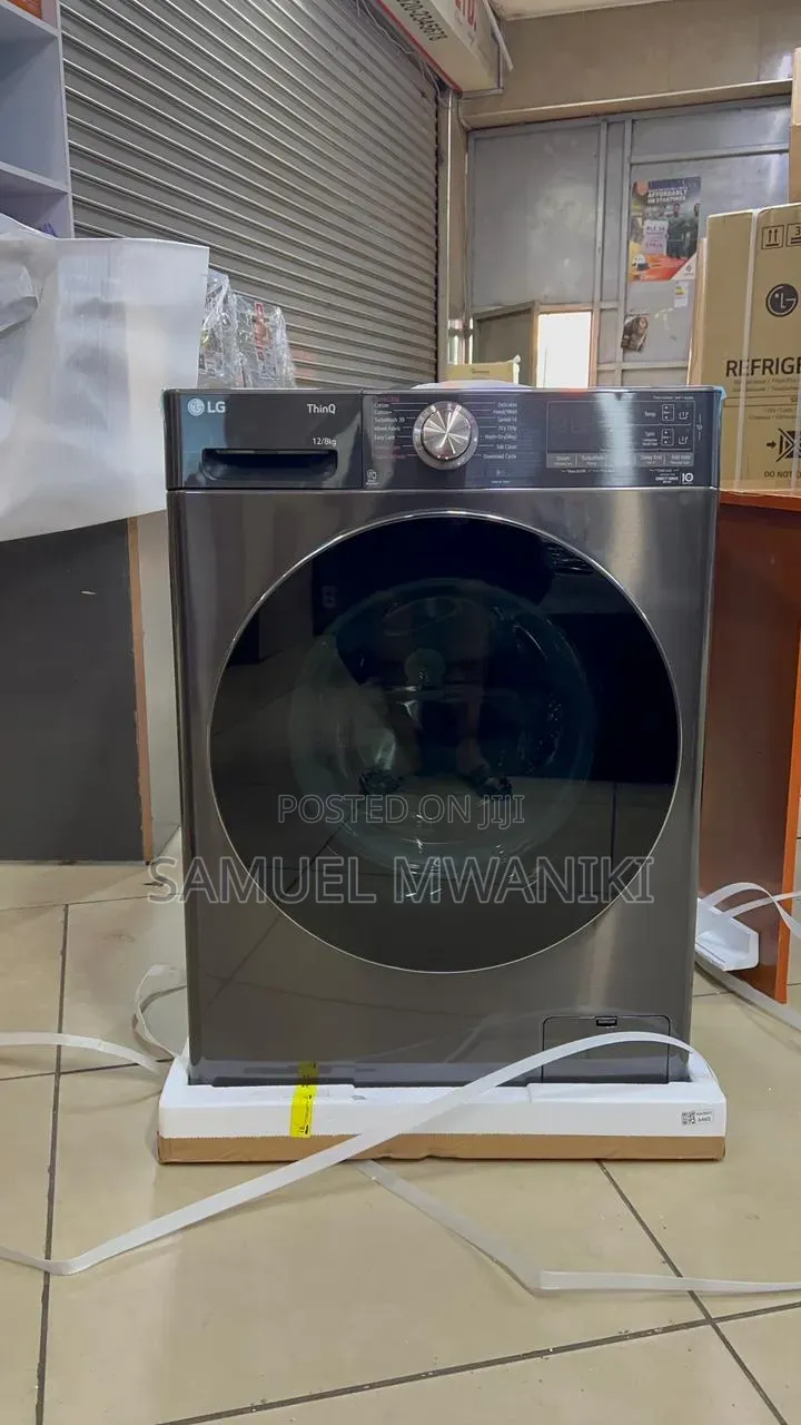 Lg 12/8kg Front Load Washer Dryer Full Automatic With Dd Motor - Black