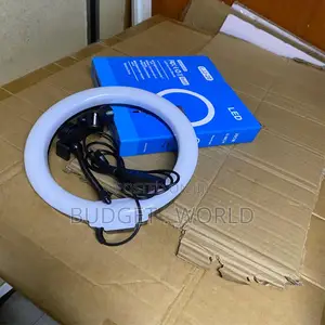 Professional 12-Inch Photography Ring Light With Adjustable Height Tri