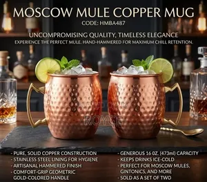 2pcs Moscow Mule Copper Mug- 500ml