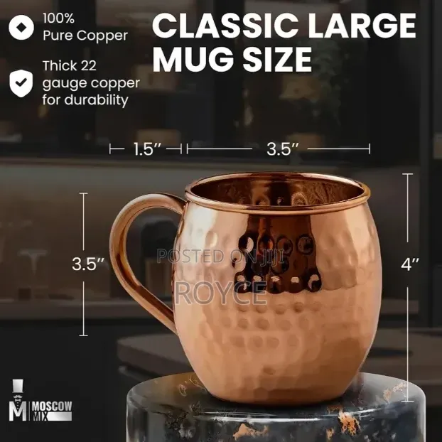 2pcs Moscow Mule Copper Mug- 500ml