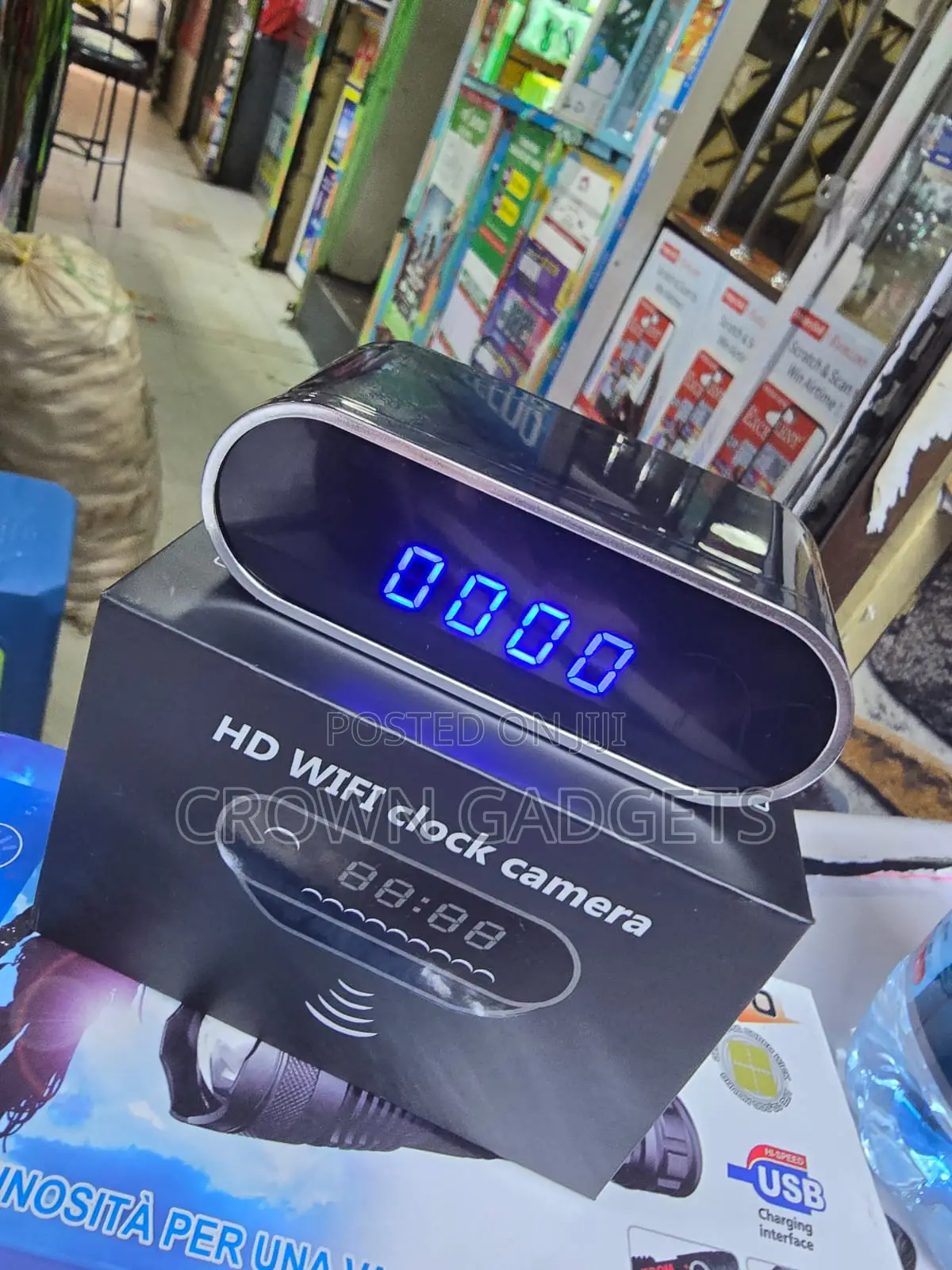 Hd Hidden Alarm Clock Camera Loop Recording Wifi CCTV