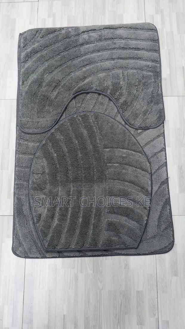 Flocking Micro Fiber With Rubber Toilet Mats - thumbnail 2
