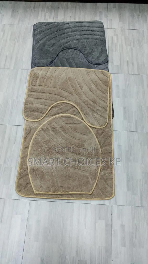Flocking Micro Fiber With Rubber Toilet Mats - thumbnail 4