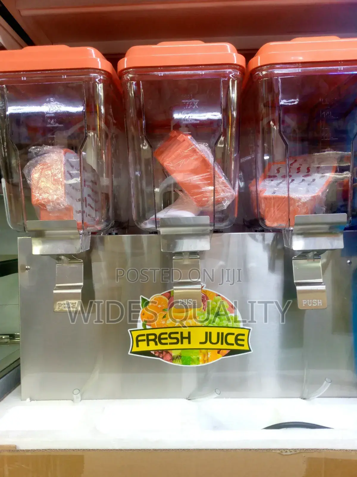 Commercial 3-Chamber Electric Juice Dispenser