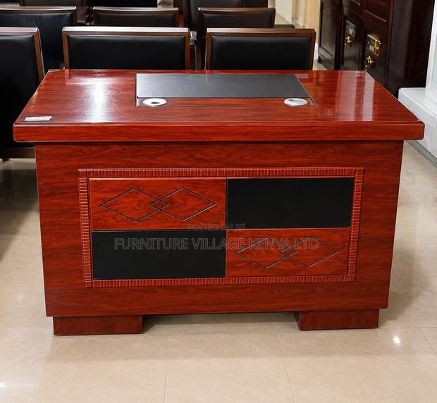 1.2m Mahogany Executive Office Task Desk - main view