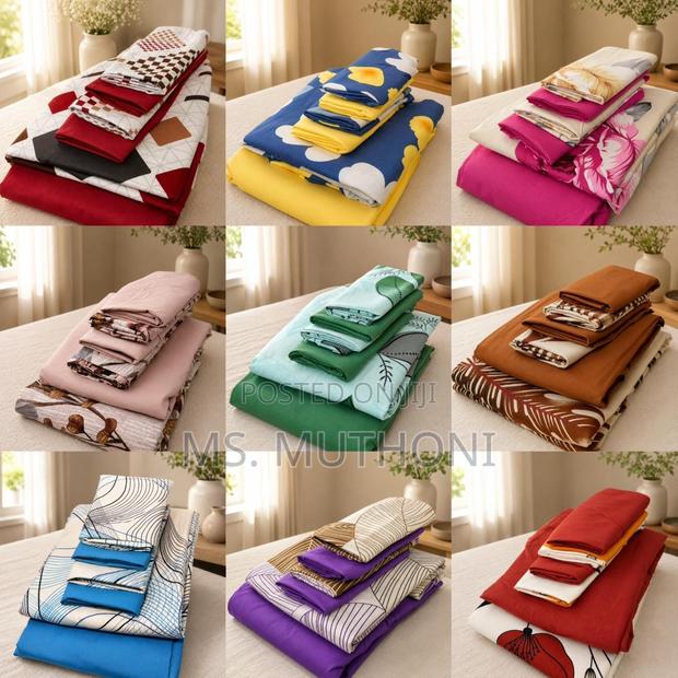 7*8 Soft Cotton Fitted Bedsheet Set - main view
