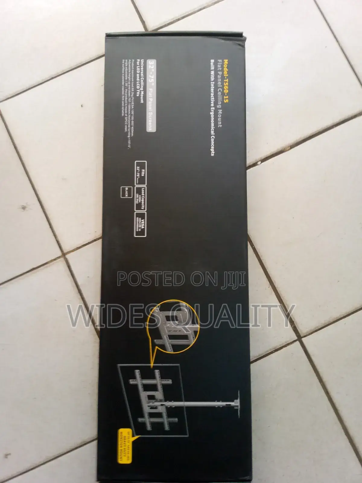 Heavy-Duty Ceiling Mount Bracket for Flat Panel Screens.